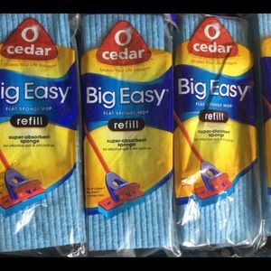 O Cedar Big Easy Mop Refills , 7 refill lot